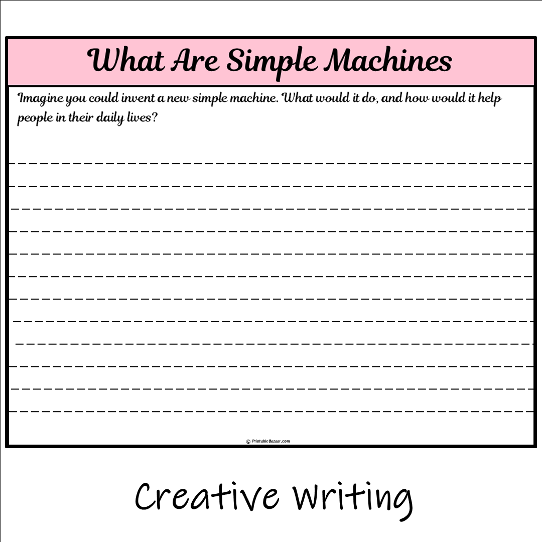 What Are Simple Machines | Main Idea and Supporting Details Reading Passage and Questions