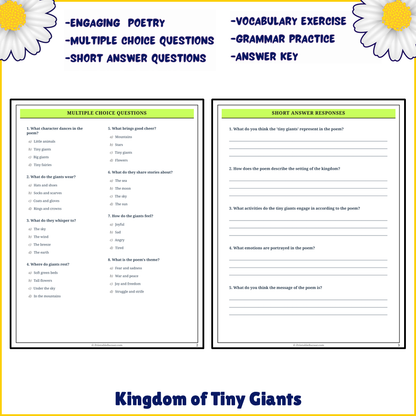 Kingdom of Tiny Giants | Poem Grammar Worksheet Printable Activity