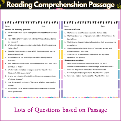 Wounded Knee Massacre | Reading Comprehension Passage and Questions