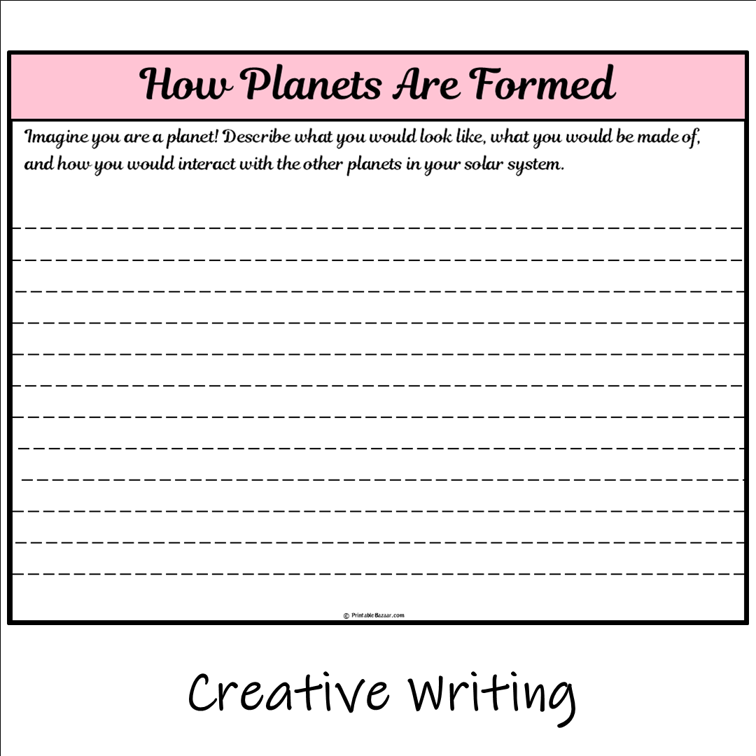 How Planets Are Formed | Main Idea and Supporting Details Reading Passage and Questions