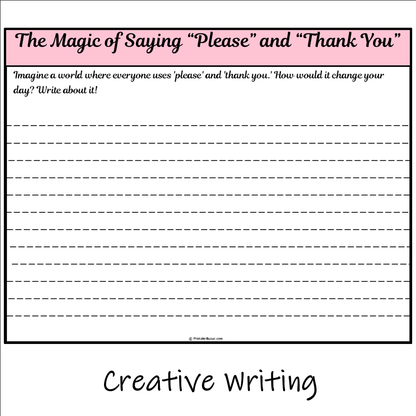 The Magic of Saying “Please” and “Thank You” | Main Idea and Supporting Details Reading Passage and Questions