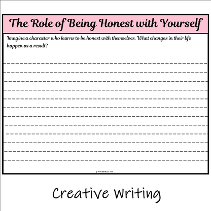 The Role of Being Honest with Yourself | Main Idea and Supporting Details Reading Passage and Questions