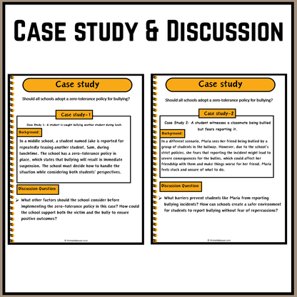 Should all schools adopt a zero-tolerance policy for bullying? | Debate Case Study Worksheet