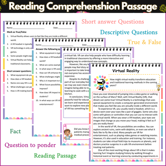 Virtual Reality | Reading Comprehension Passage and Questions