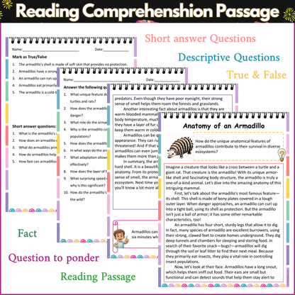 Anatomy of an Armadillo | Reading Comprehension Passage and Questions