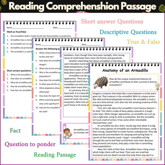 Anatomy of an Armadillo | Reading Comprehension Passage and Questions