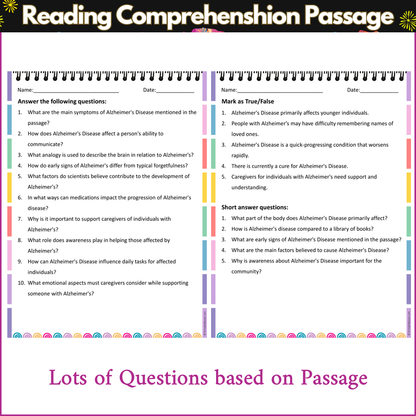 Alzheimer’s Disease | Reading Comprehension Passage and Questions