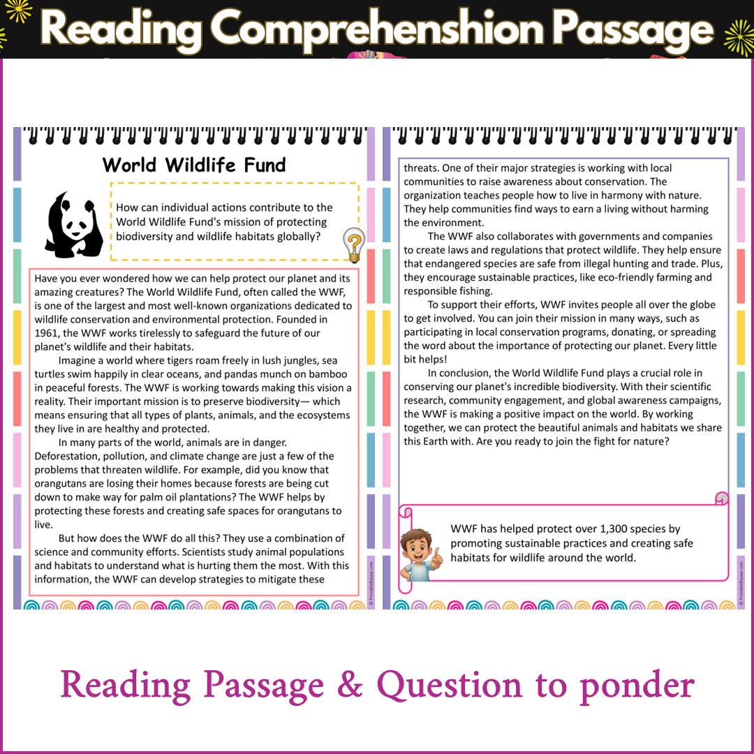 World Wildlife Fund | Reading Comprehension Passage and Questions