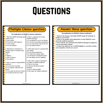 The implications of CRISPR in disease eradication | Debate Case Study Worksheet