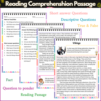 Vikings | Reading Comprehension Passage and Questions