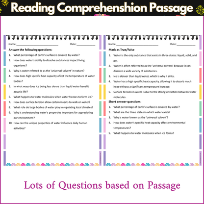 Water Properties | Reading Comprehension Passage and Questions