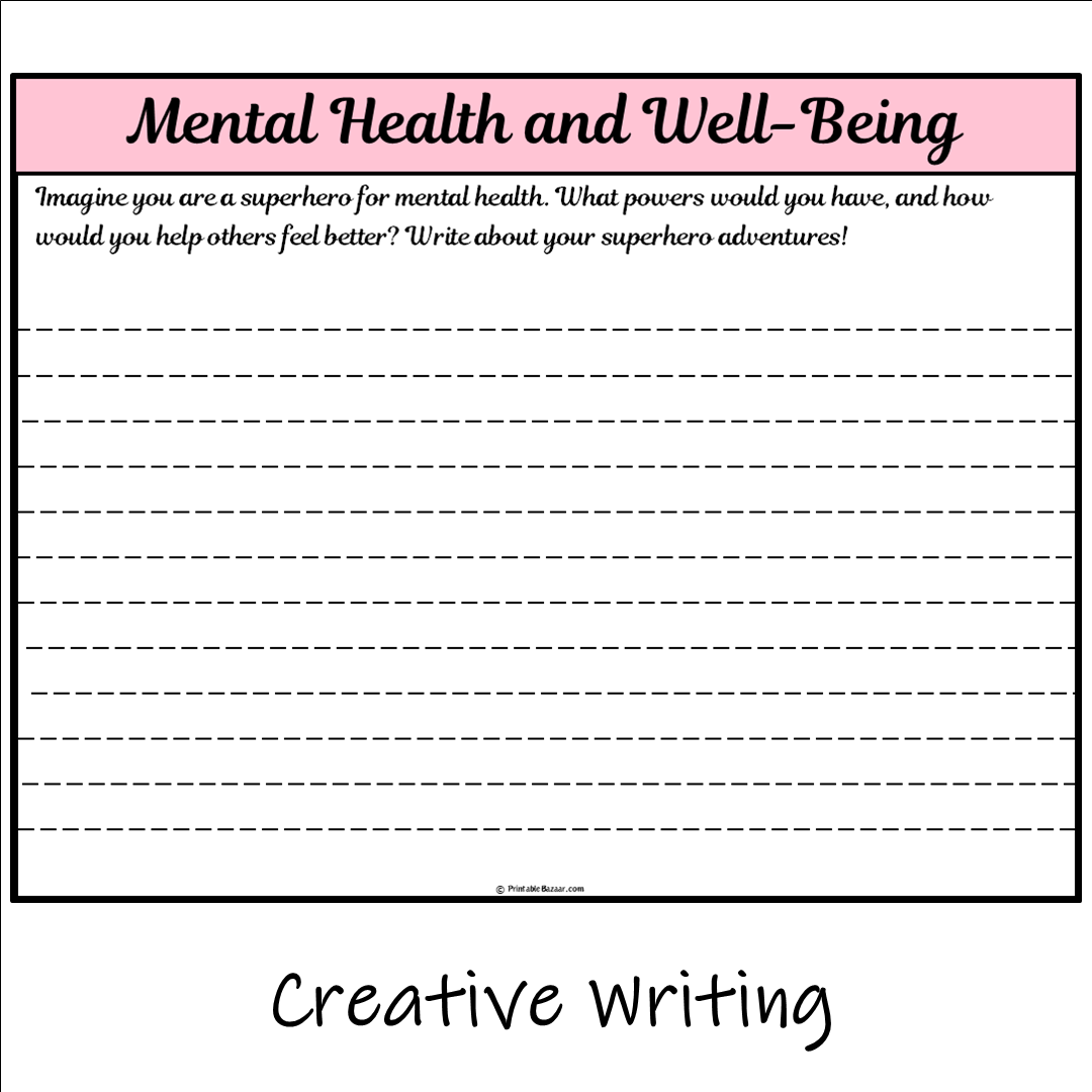 Mental Health and Well-Being | Main Idea and Supporting Details Reading Passage and Questions