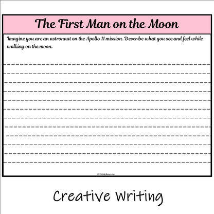 The First Man on the Moon | Main Idea and Supporting Details Reading Passage and Questions