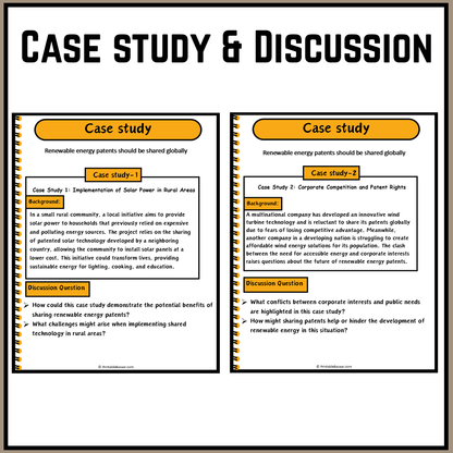 Renewable energy patents should be shared globally | Debate Case Study Worksheet