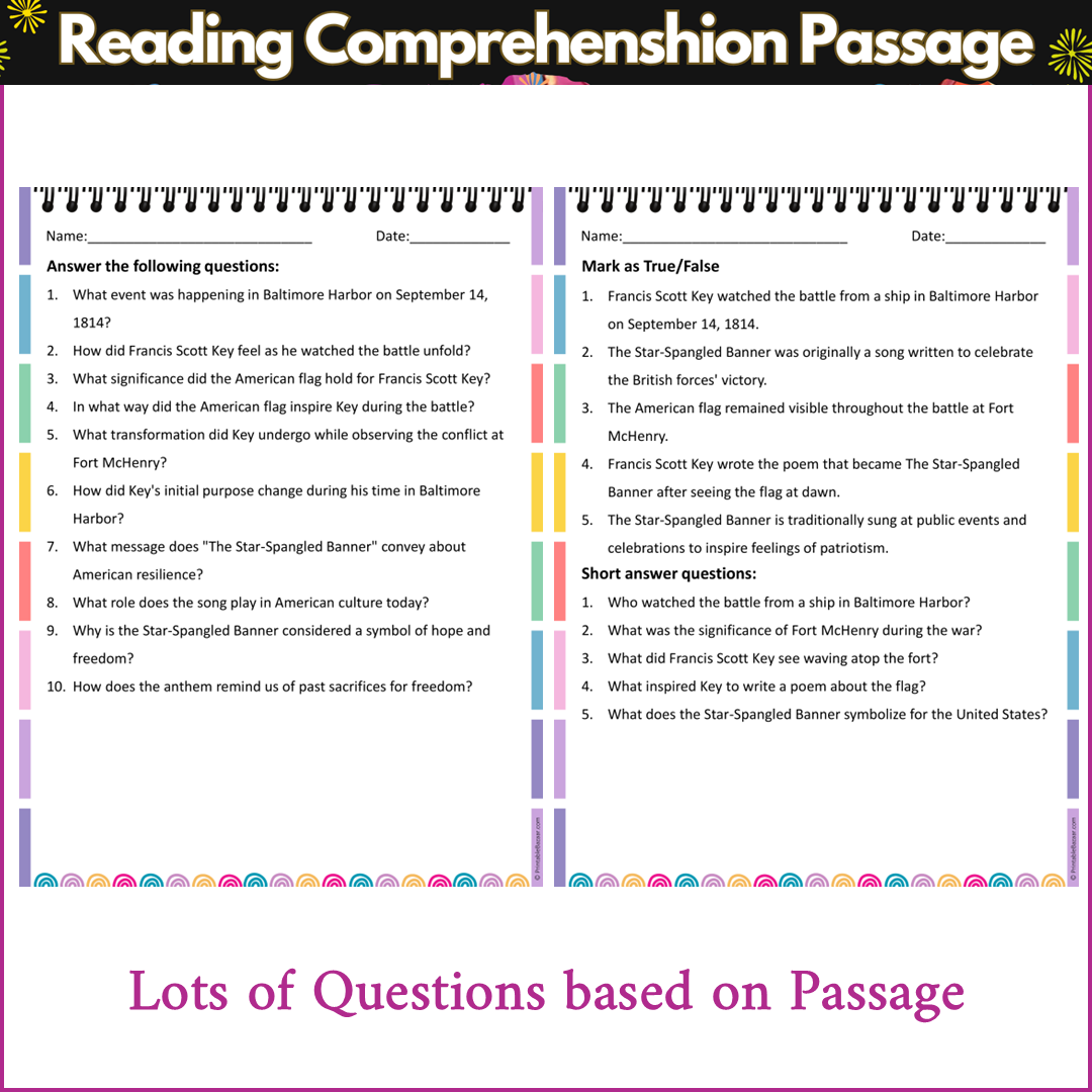 The Star-Spangled Banner | Reading Comprehension Passage and Questions