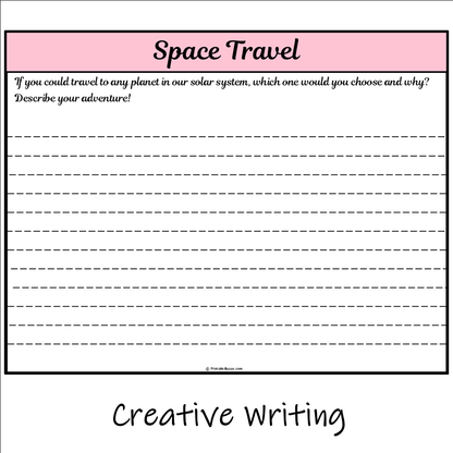 Space Travel | Main Idea and Supporting Details Reading Passage and Questions