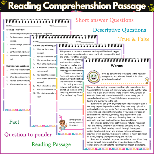 Worms | Reading Comprehension Passage and Questions