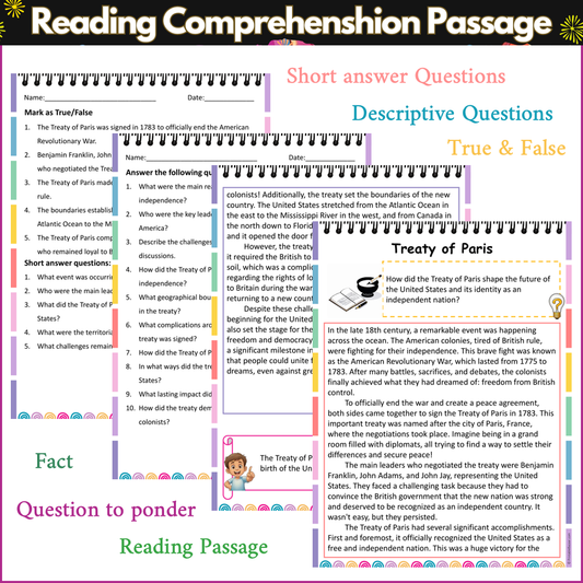 Treaty of Paris | Reading Comprehension Passage and Questions