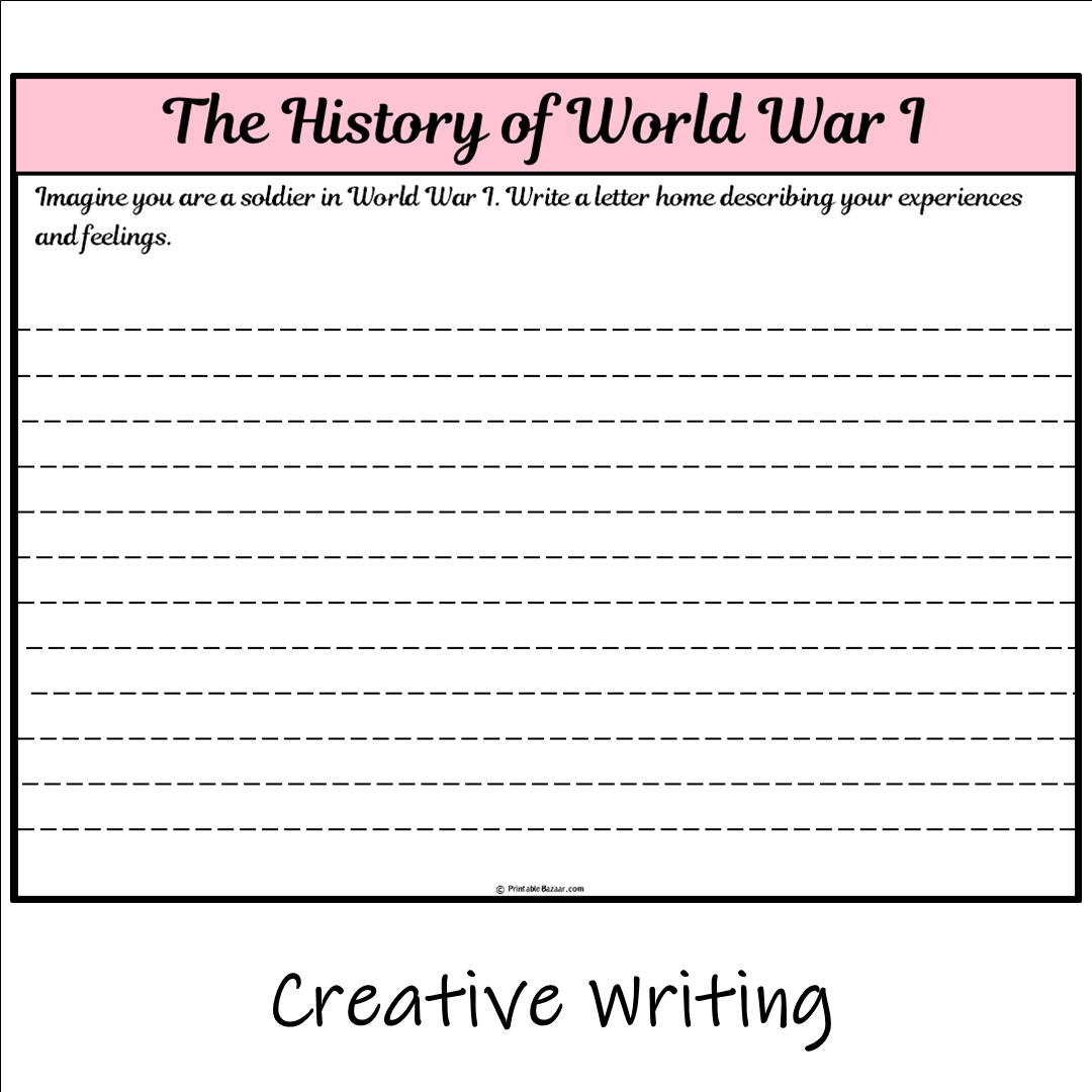 The History of World War I | Main Idea and Supporting Details Reading Passage and Questions