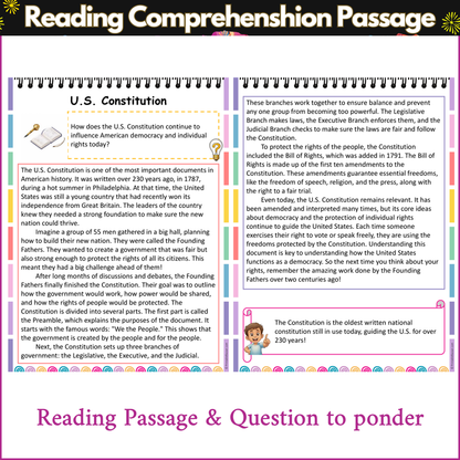 U.S. Constitution | Reading Comprehension Passage and Questions