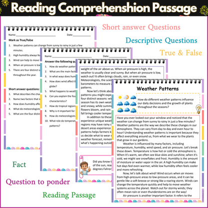 Weather Patterns | Reading Comprehension Passage and Questions