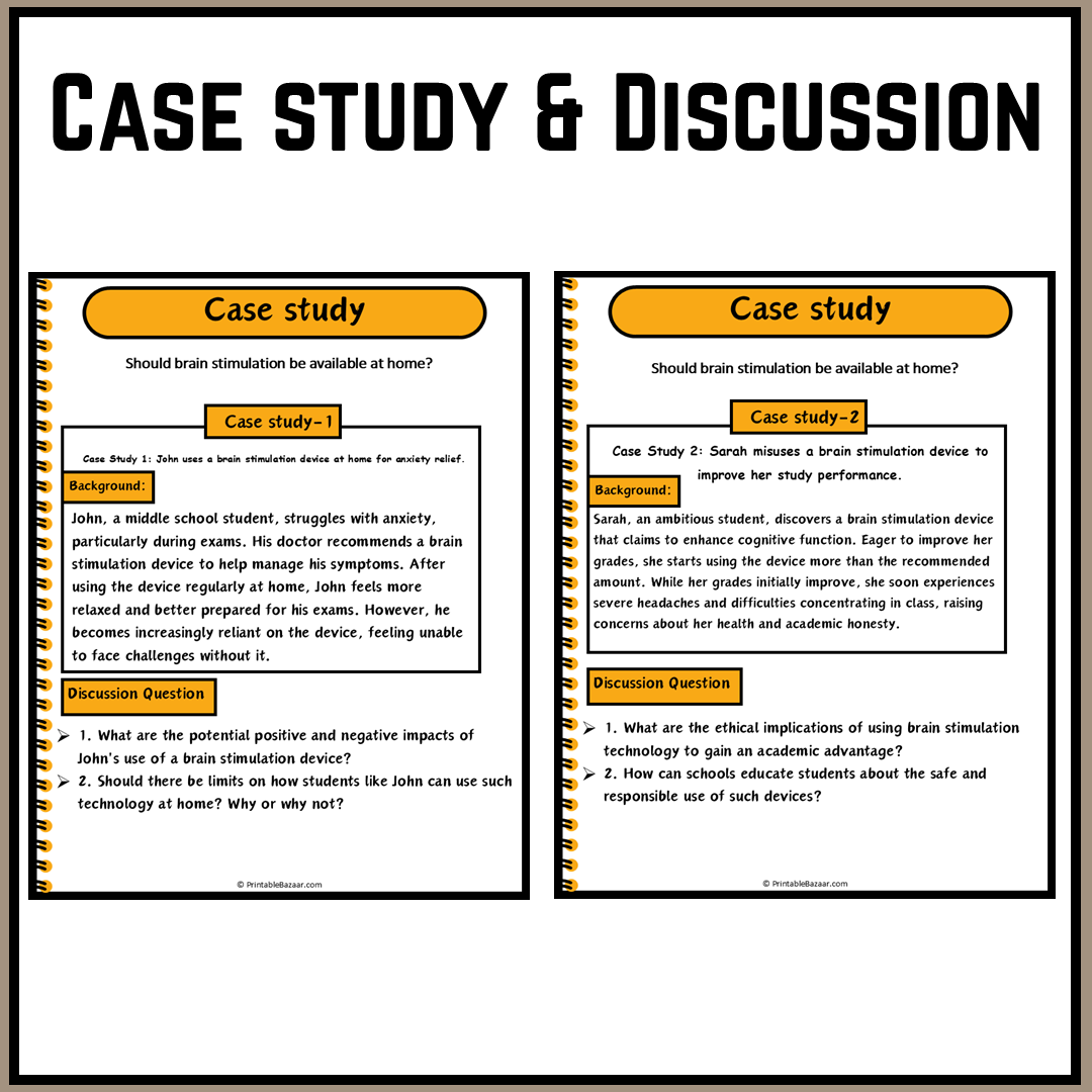 Should brain stimulation be available at home? | Debate Case Study Worksheet