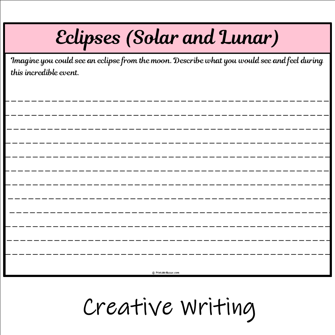 Eclipses (Solar and Lunar) | Main Idea and Supporting Details Reading Passage and Questions