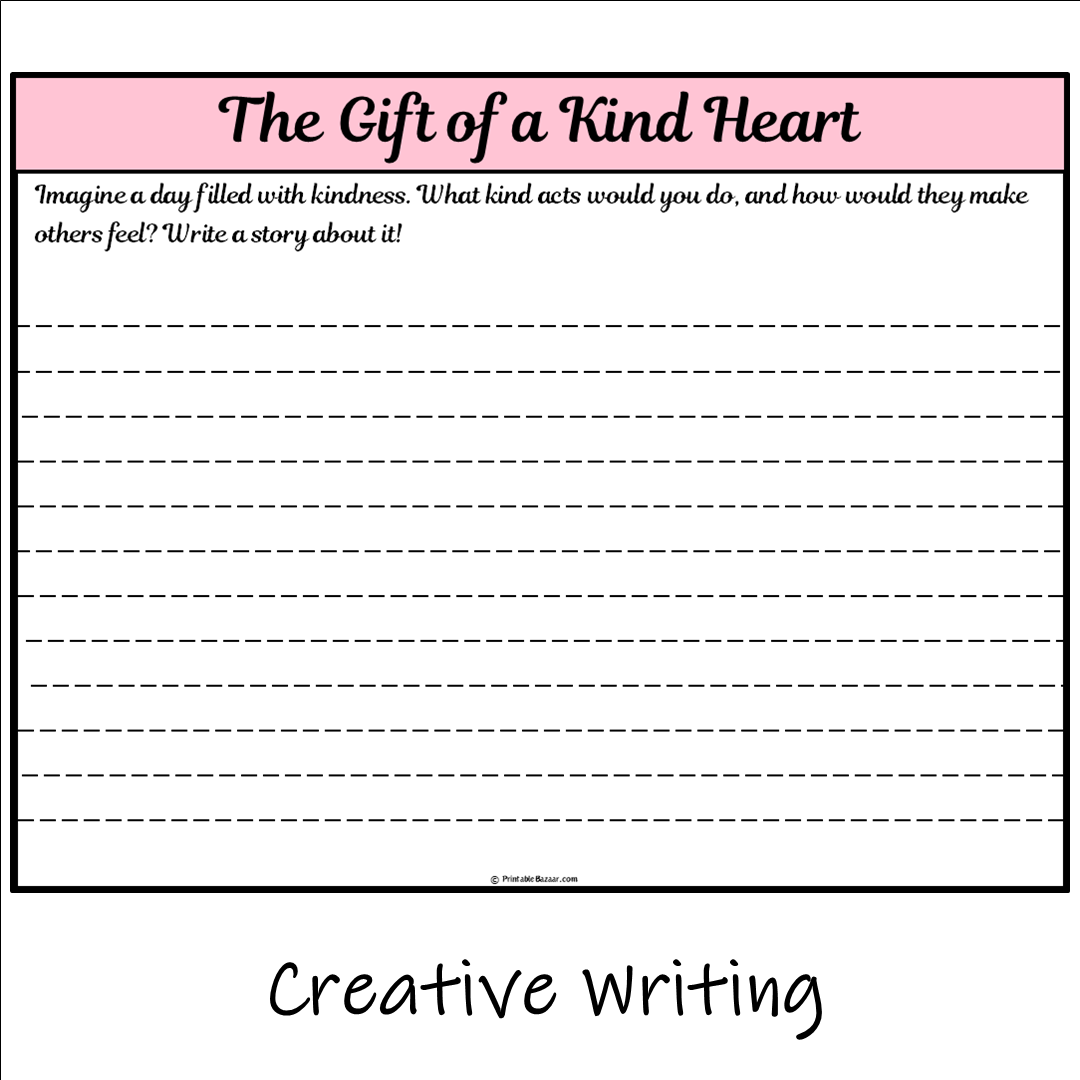 The Gift of a Kind Heart | Main Idea and Supporting Details Reading Passage and Questions