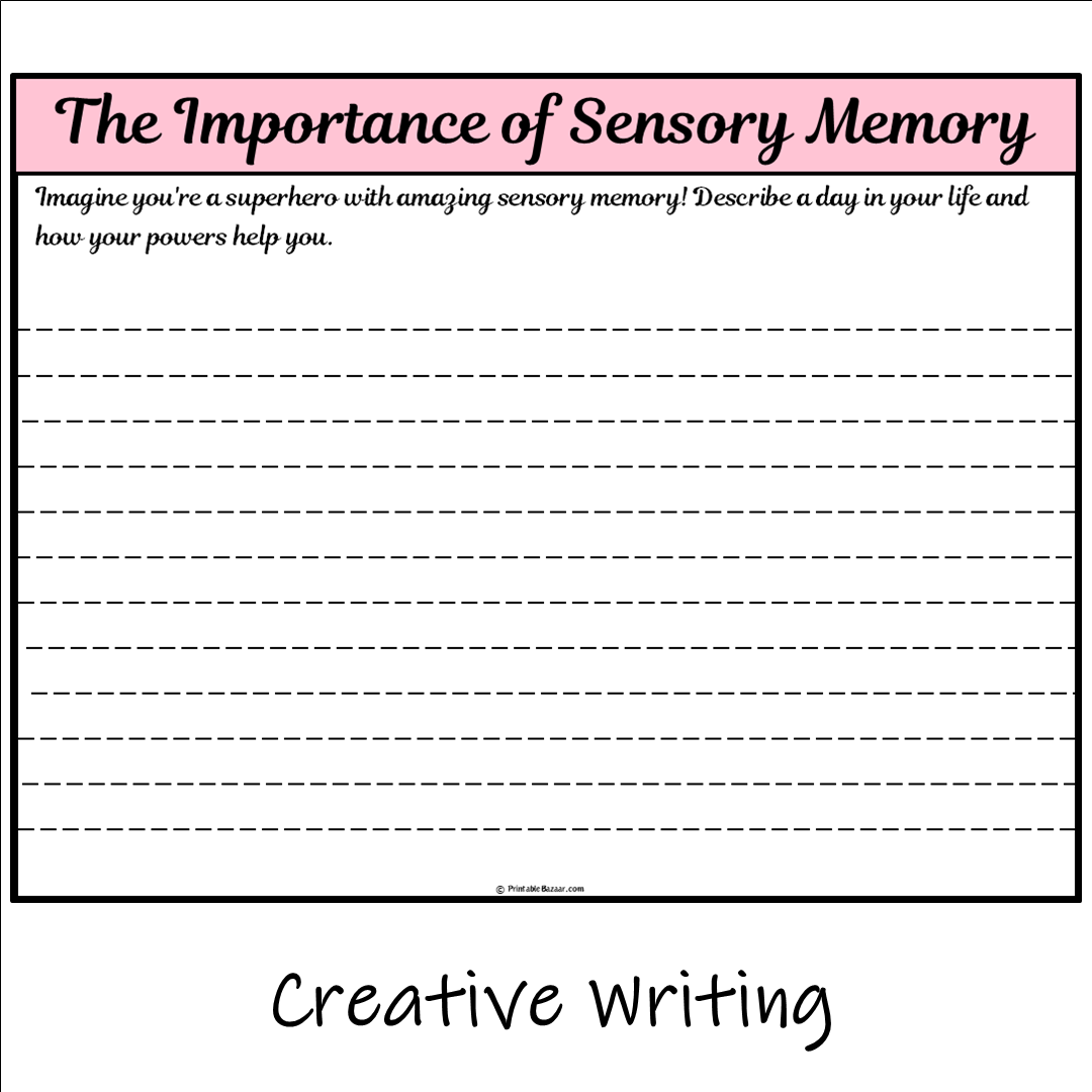 The Importance of Sensory Memory | Main Idea and Supporting Details Reading Passage and Questions