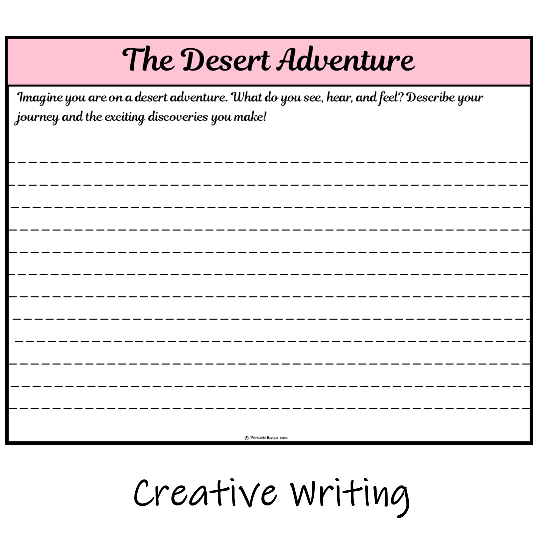 The Desert Adventure | Main Idea and Supporting Details Reading Passage and Questions