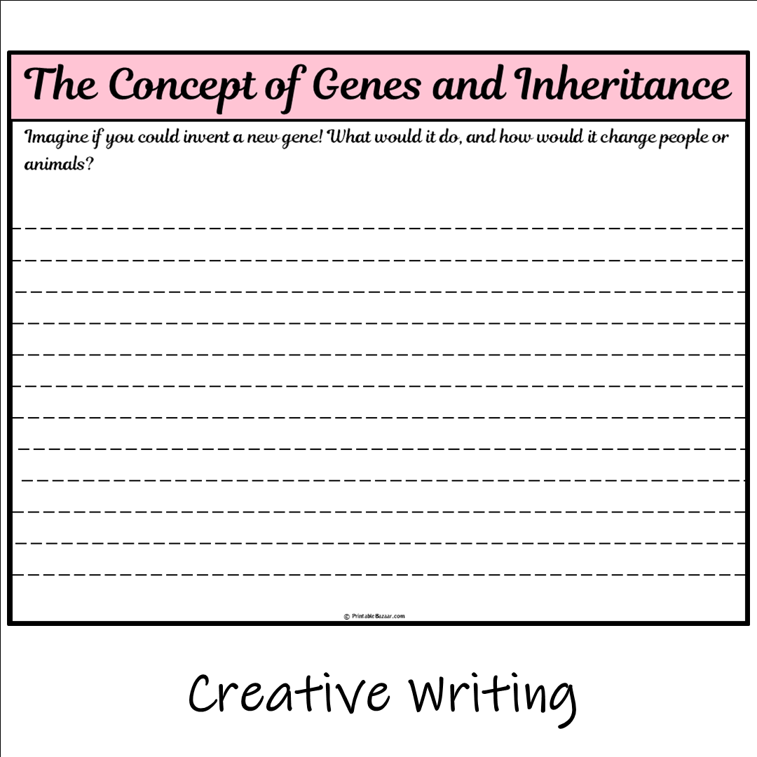 The Concept of Genes and Inheritance | Main Idea and Supporting Details Reading Passage and Questions