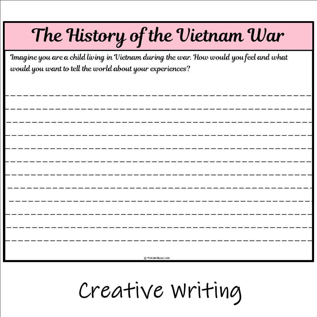 The History of the Vietnam War | Main Idea and Supporting Details Reading Passage and Questions