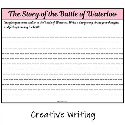 The Story of the Battle of Waterloo | Main Idea and Supporting Details Reading Passage and Questions