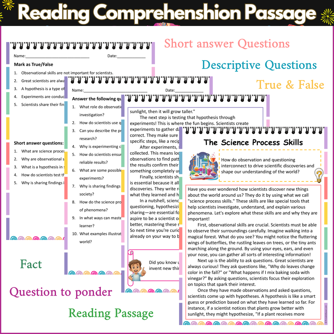 The Science Process Skills | Reading Comprehension Passage and Questions