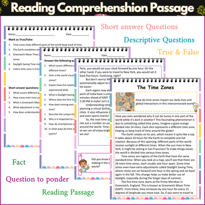 The Time Zones | Reading Comprehension Passage and Questions