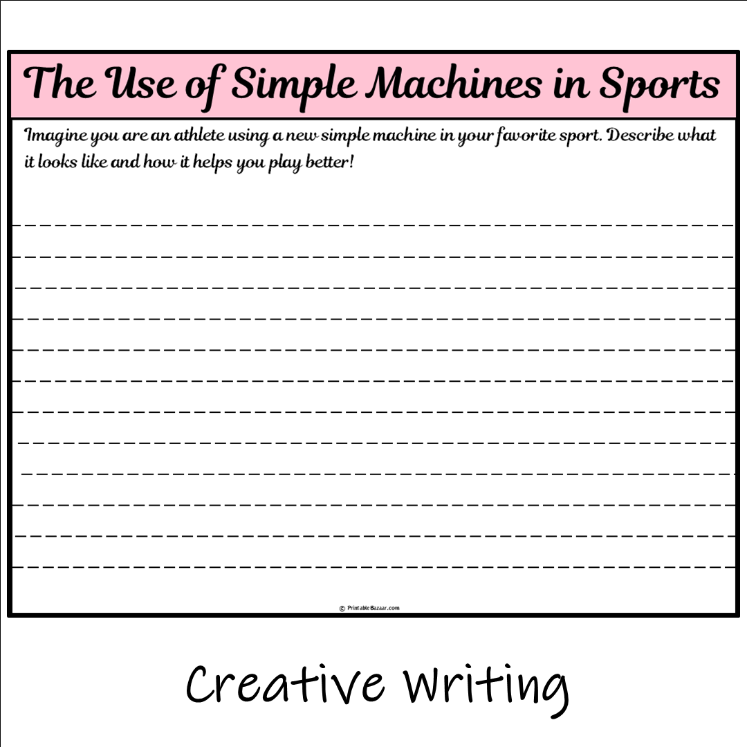 The Use of Simple Machines in Sports | Main Idea and Supporting Details Reading Passage and Questions