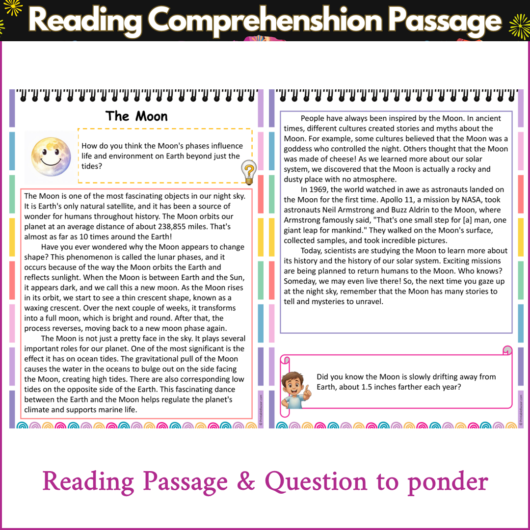 The Moon | Reading Comprehension Passage and Questions