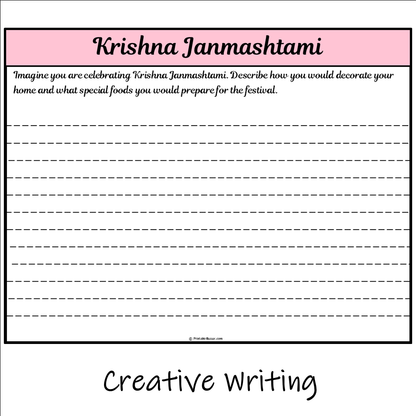 Krishna Janmashtami | Main Idea and Supporting Details Reading Passage and Questions