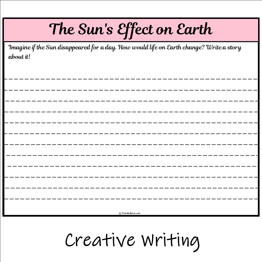 The Sun's Effect on Earth | Main Idea and Supporting Details Reading Passage and Questions