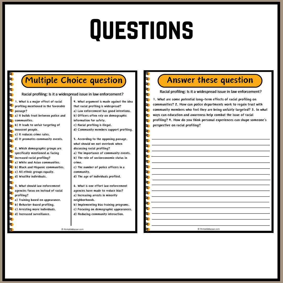 Racial profiling: Is it a widespread issue in law enforcement? | Debate Case Study Worksheet