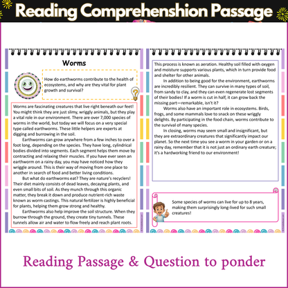 Worms | Reading Comprehension Passage and Questions