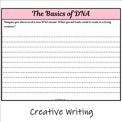 The Basics of DNA | Main Idea and Supporting Details Reading Passage and Questions