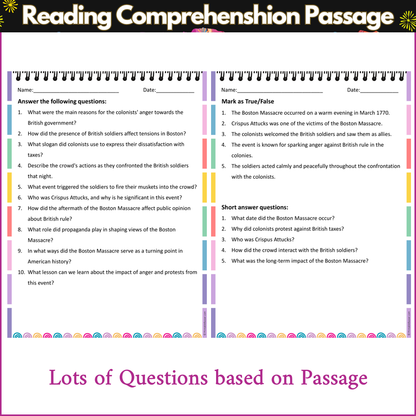 The Boston Massacre | Reading Comprehension Passage and Questions