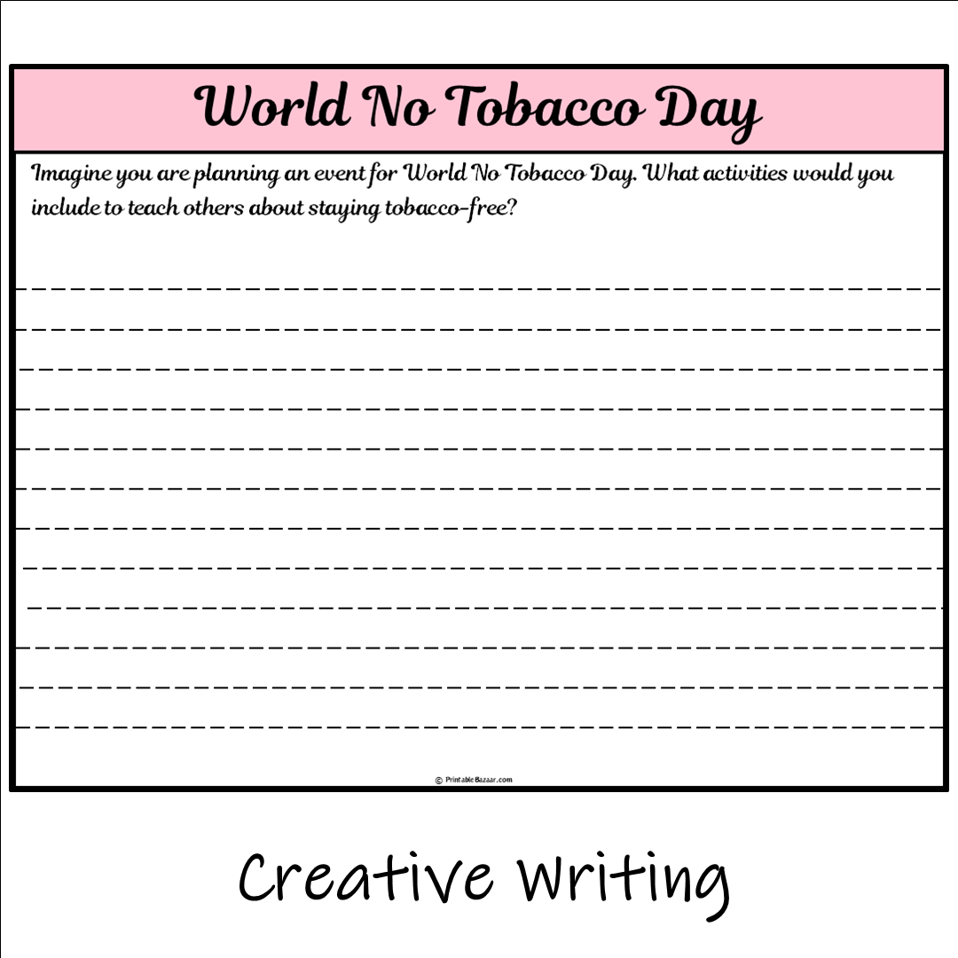 World No Tobacco Day | Main Idea and Supporting Details Reading Passage and Questions