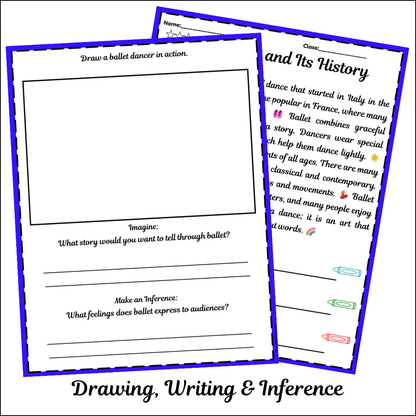 Ballet and Its History | Short Reading Comprehension Creative Worksheet