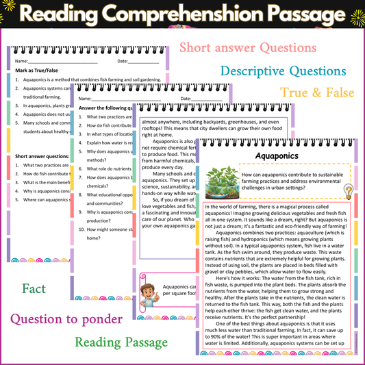 Aquaponics | Reading Comprehension Passage and Questions