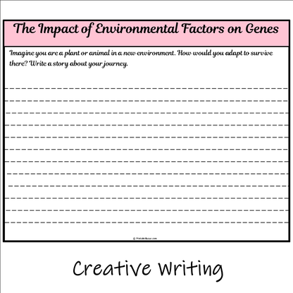 The Impact of Environmental Factors on Genes | Main Idea and Supporting Details Reading Passage and Questions