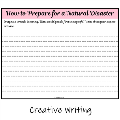 How to Prepare for a Natural Disaster | Main Idea and Supporting Details Reading Passage and Questions