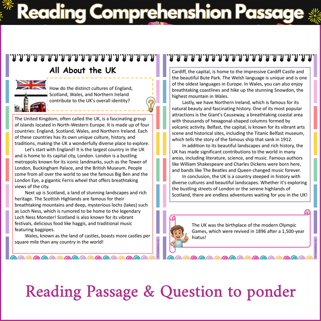 All About the UK | Reading Comprehension Passage and Questions