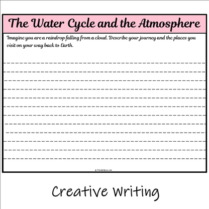 The Water Cycle and the Atmosphere | Main Idea and Supporting Details Reading Passage and Questions